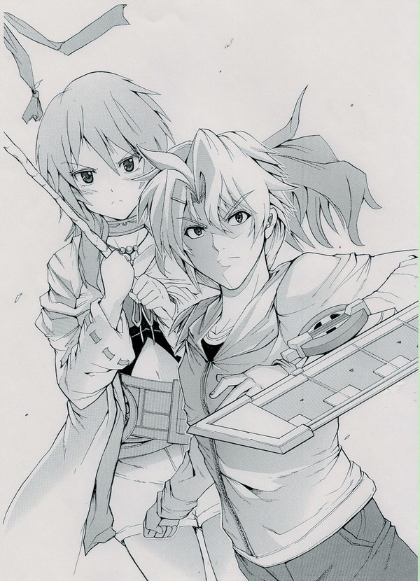 友人に描いてもらった遊戯王小説のイラストその４