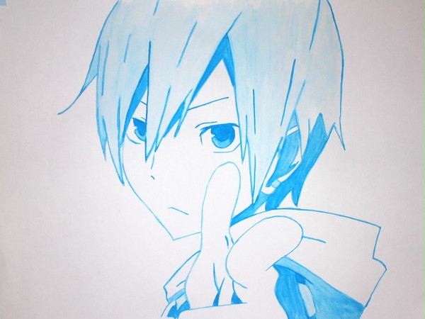 紀田くん　水彩画