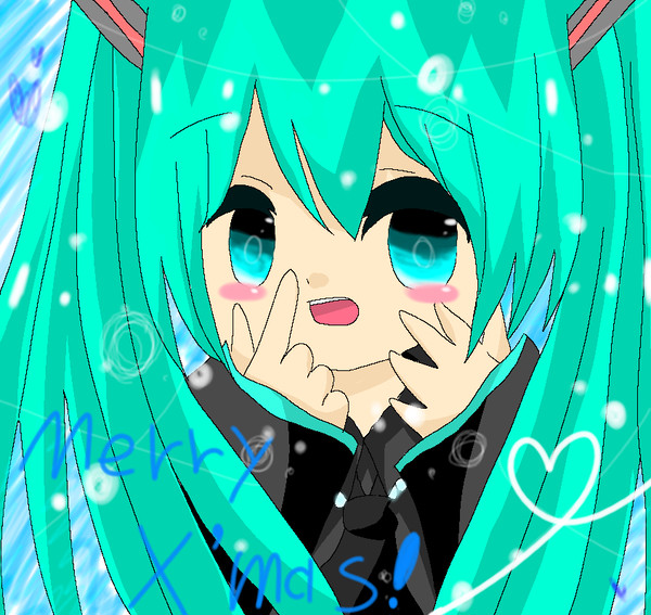 merry x`mas!!  ミクちゃん