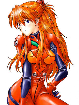 ポーズをきめるアスカ