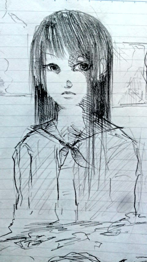 少女ラフ