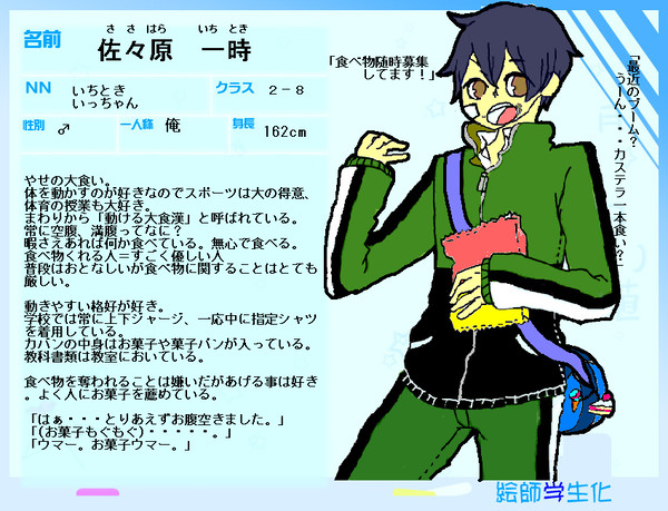 【絵師】佐々原 一時【学生化】