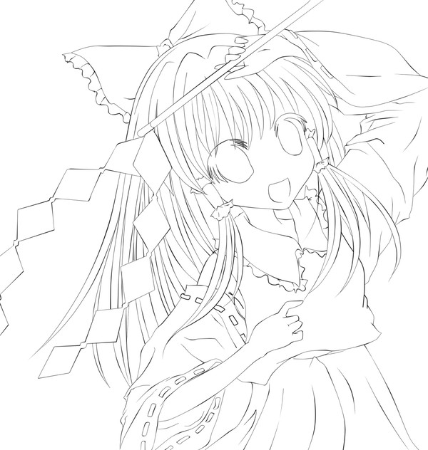 塗り絵霊夢