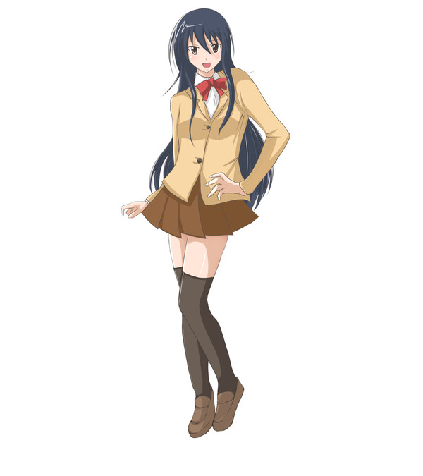 シノにオーバーニーソックス