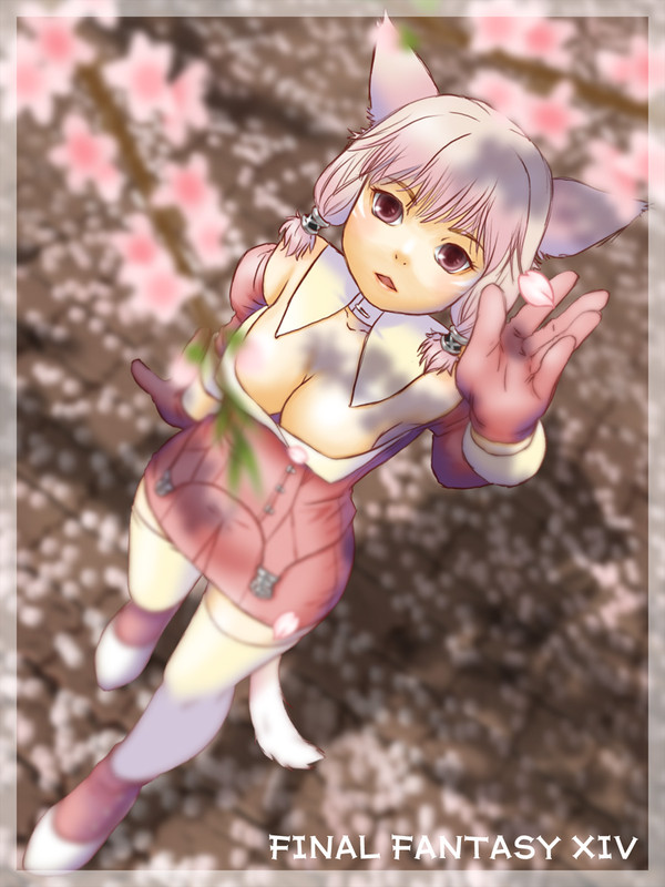 【FF14】ミコッテと桃の花・改