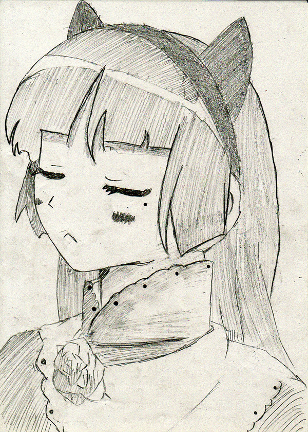 黒猫のツン顔♪