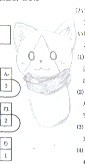 授業中にプリントに落書きしてました…