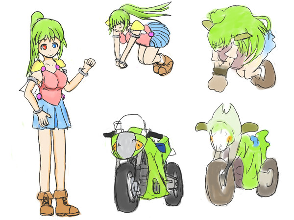 マジカルバイクフォームの落書き