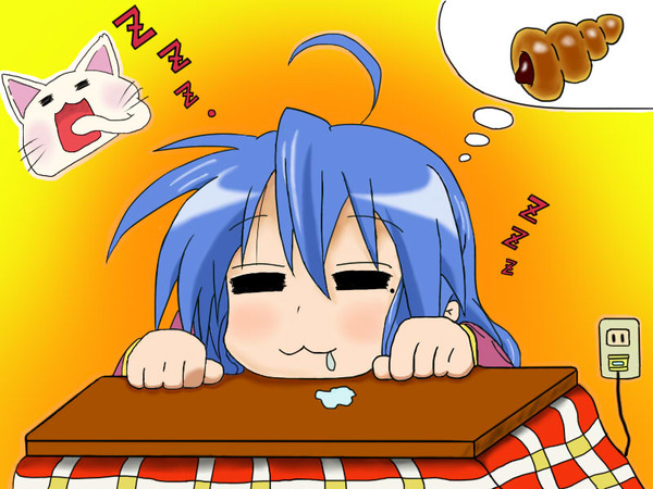 こたつでぬくぬくする泉 こなた