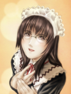 眼鏡のメイドさん