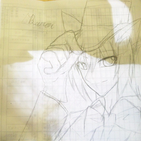 猫恩落書き