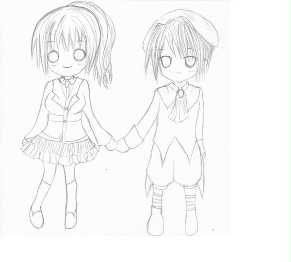 かのじぇし線画