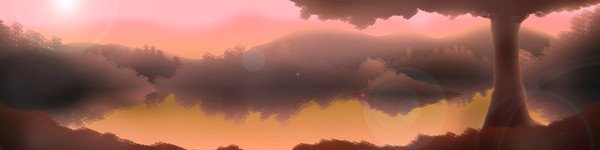 霧の夕暮れ