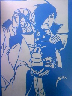 采配のゆくえ/切り絵