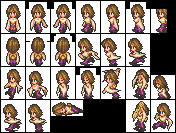ロマサガ３風キャラドット～ユウナ
