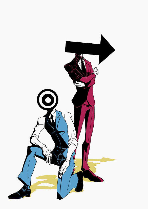 ◎→