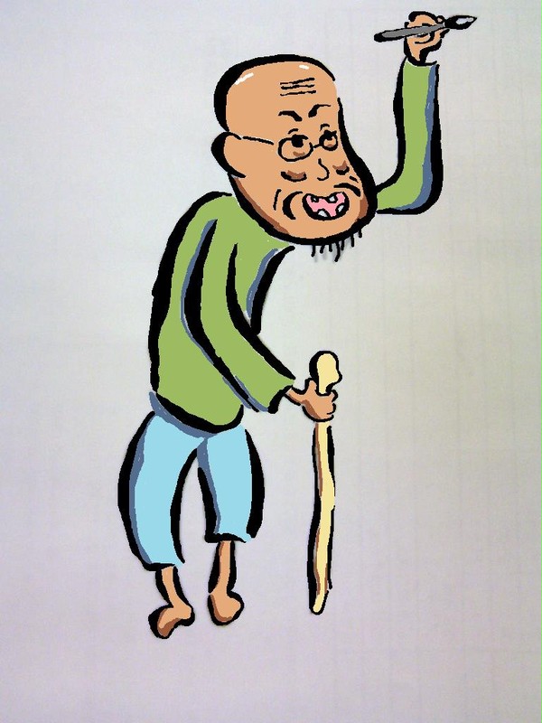 友人をお爺さんにしてみた