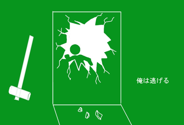 とにかく逃げる！