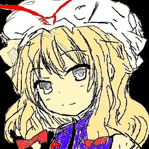 もらったプロフ画像に色塗ってみた