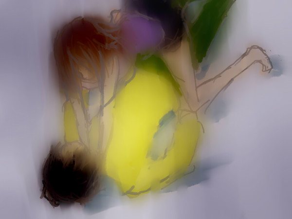 首を絞める