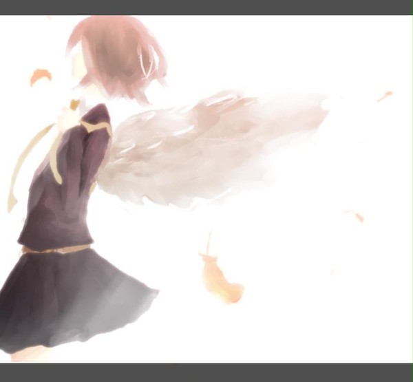 散る桜と通学鞄