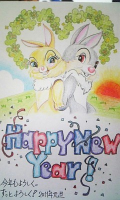 今年の年賀状(2011年)