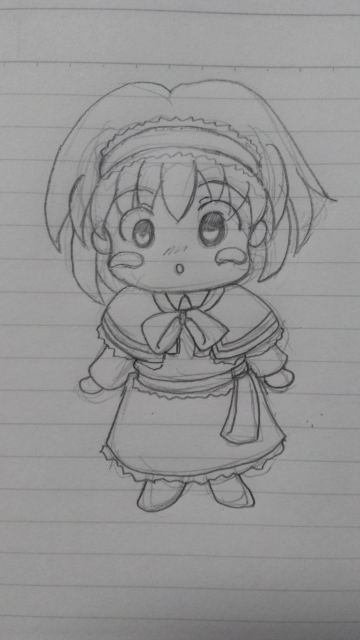 久しぶりに描いてみた。おわた。(;´д`)