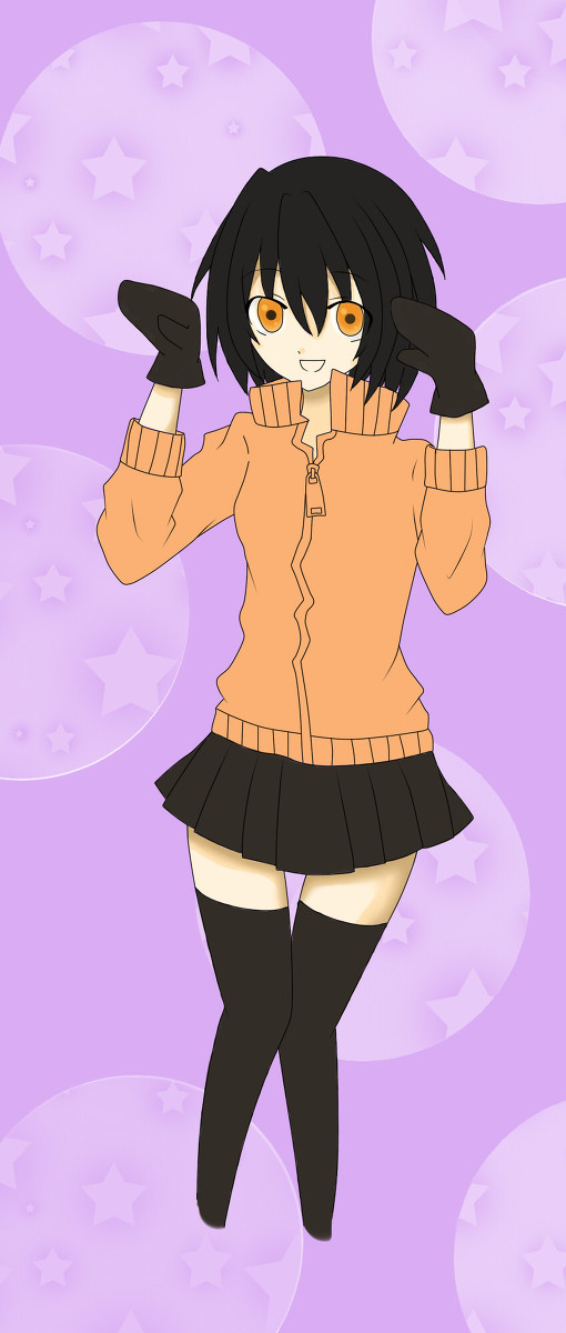 マトリョシカ風黒髪女の子