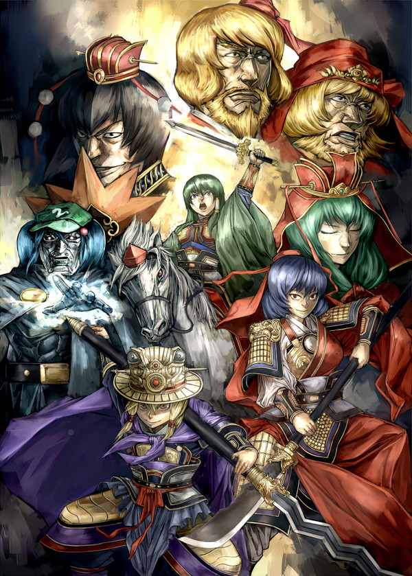 桃園守矢 東方風神録組全員集合絵
