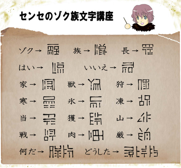 【PFⅤ】ゾク族語説明【トライガルド】