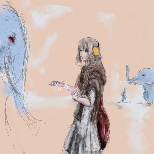 象と少女