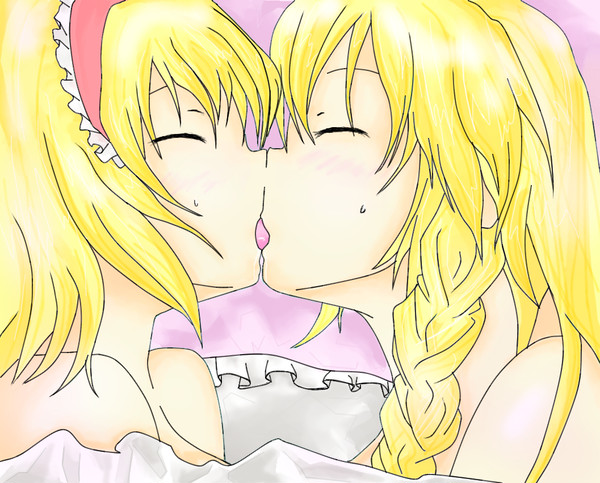 【東方】私の好きな魔女二人の戯れ【百合?】