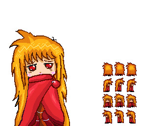 初めて描いた256色ドット絵の立ち絵
