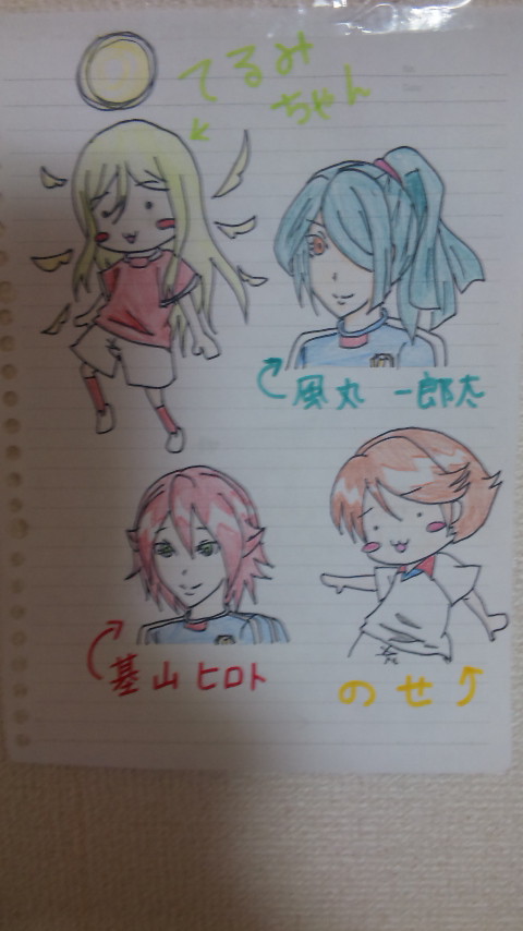 イナズマイレブンのキャラ詰め
