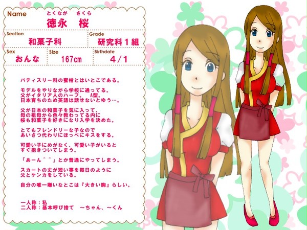 【PSS】徳永　桜【和菓子科研究生】