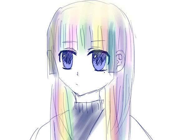 パッツン女子