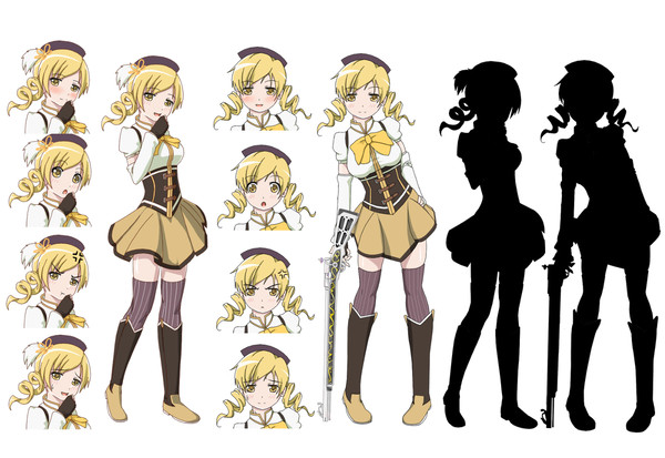 巴マミ先輩立ち絵+表情差分