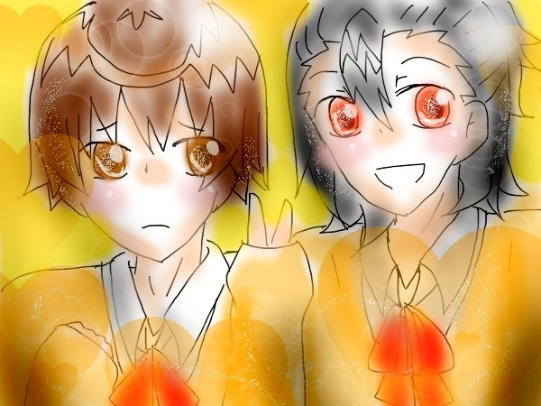 妹子と閻魔、塗らせていただきましたっ