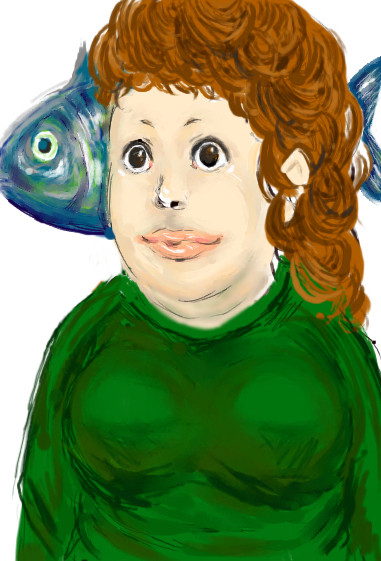 あたしんちの家族をちょっとリアルに描いてみた。他。
