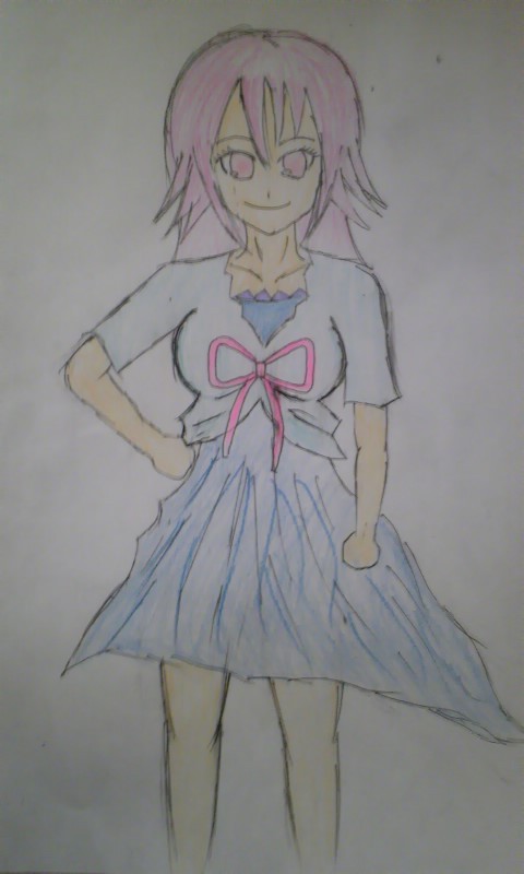 妹を描いてみました  銀髪のアスラ