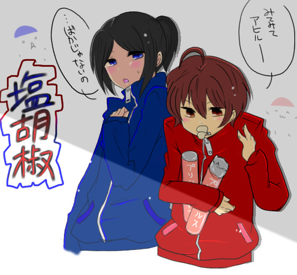 塩と胡椒をイメージで勝手に描いてみた。2