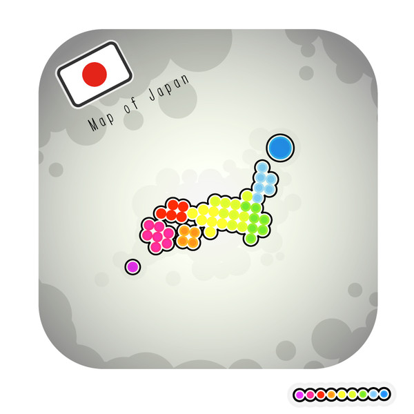 日本地図フリー素材