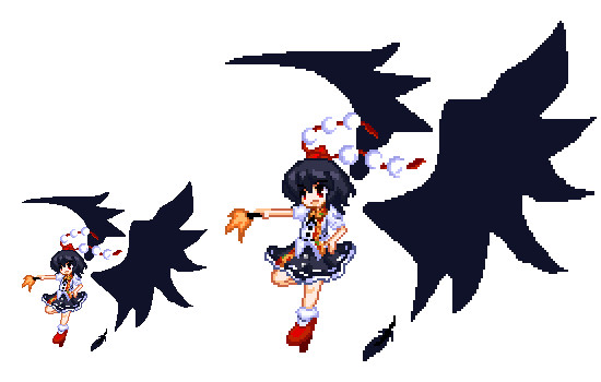 射命丸Ver.風神録【ドット絵】