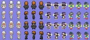 【ツクール2000用】東方釣迷宮メインキャラ【キャラチップ】