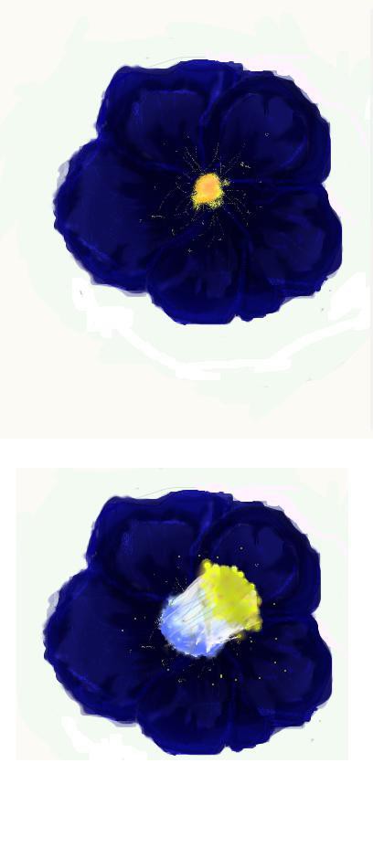 青い花
