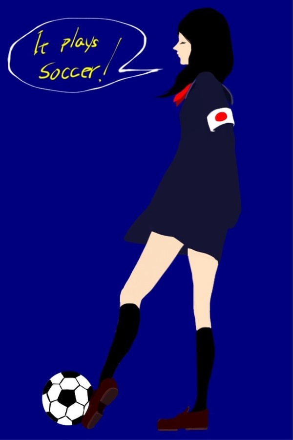 サッカー少女