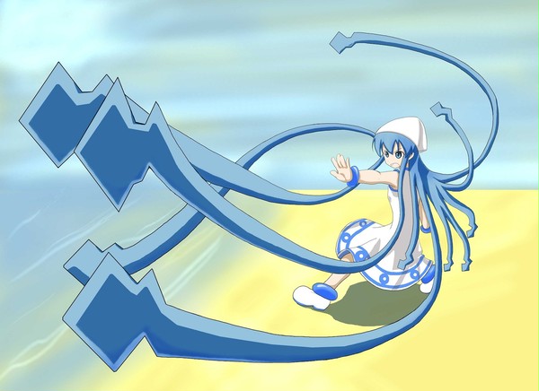 何かと戦うイカちゃん