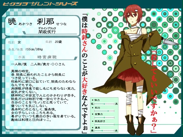 【ぴく戯】暁刹那【キャラクター】