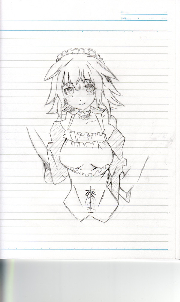 更識楯無メイド（描きかけ）