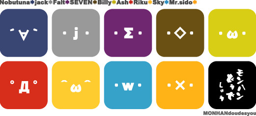 MHDTシャツ顔文字1